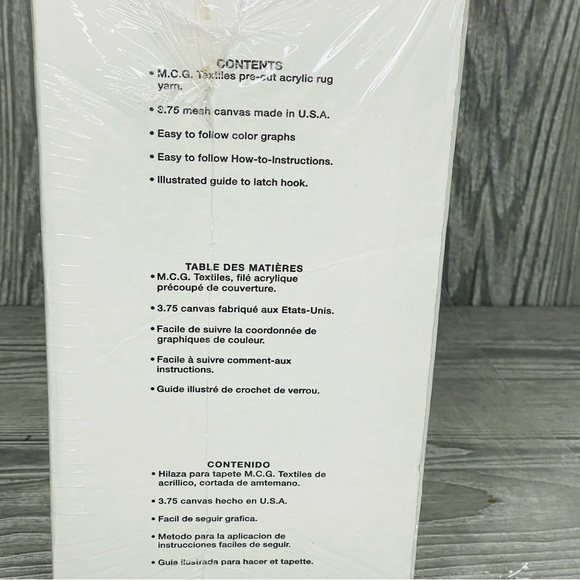 Vintage new Eagle Latch Hook Rug Kit diy Craft mcg textiles 27”x30” Craft - Picture 4 of 6